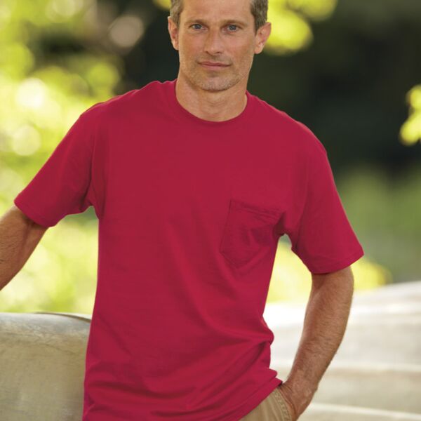 Adult Tagless® T-Shirt with Pocket Thumbnail
